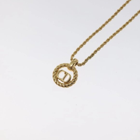 Christian Dior Necklace metal Gold Tone Auth 125895 - Picture 7 of 10